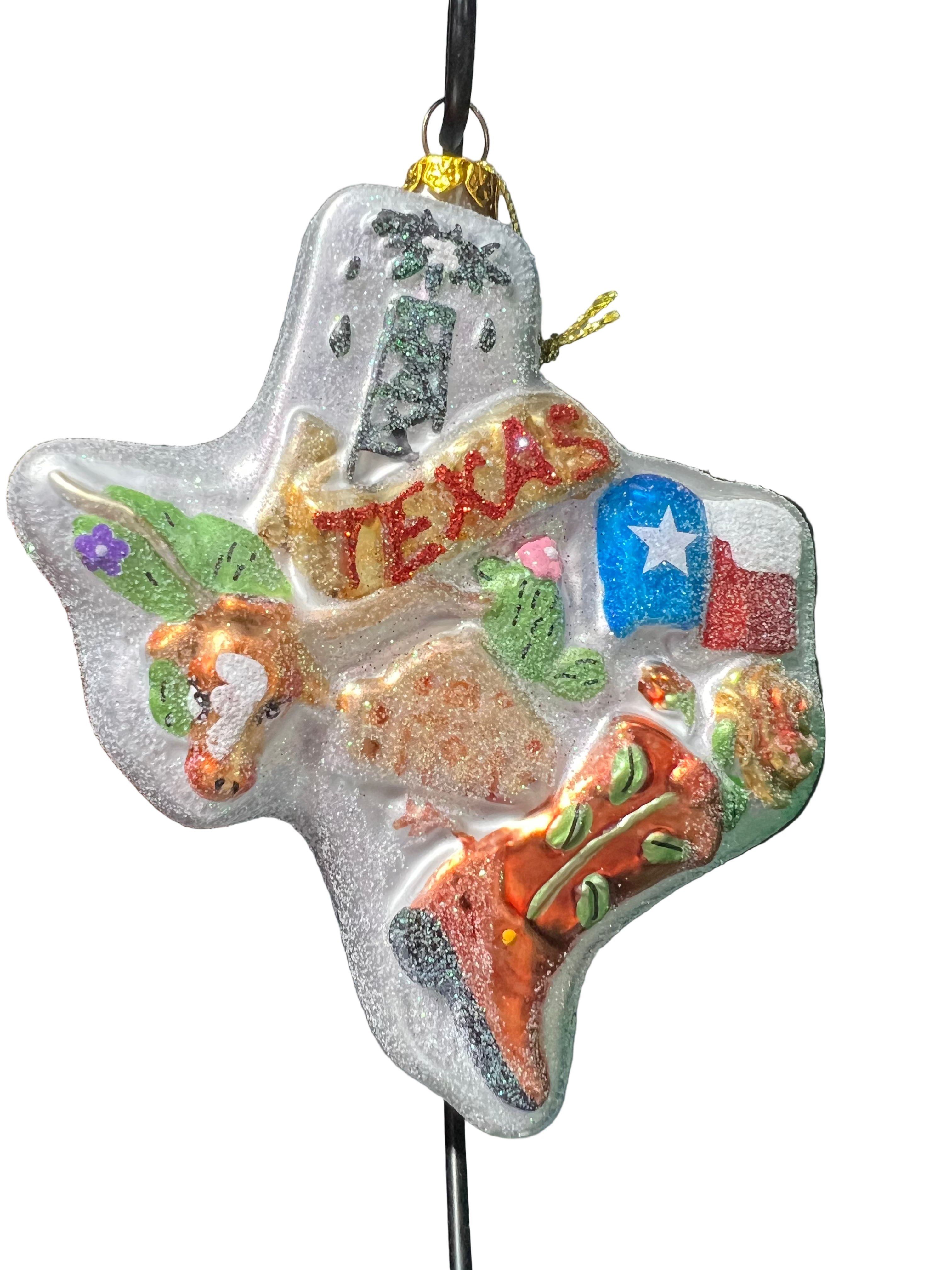 Old World Christmas State Of Texas Glass Blown Ornament