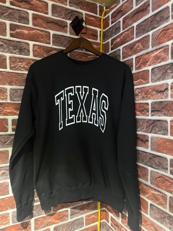 Texas Black Crew Sweatshirt