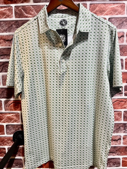 Texas State Performance Polo Light Green /Green