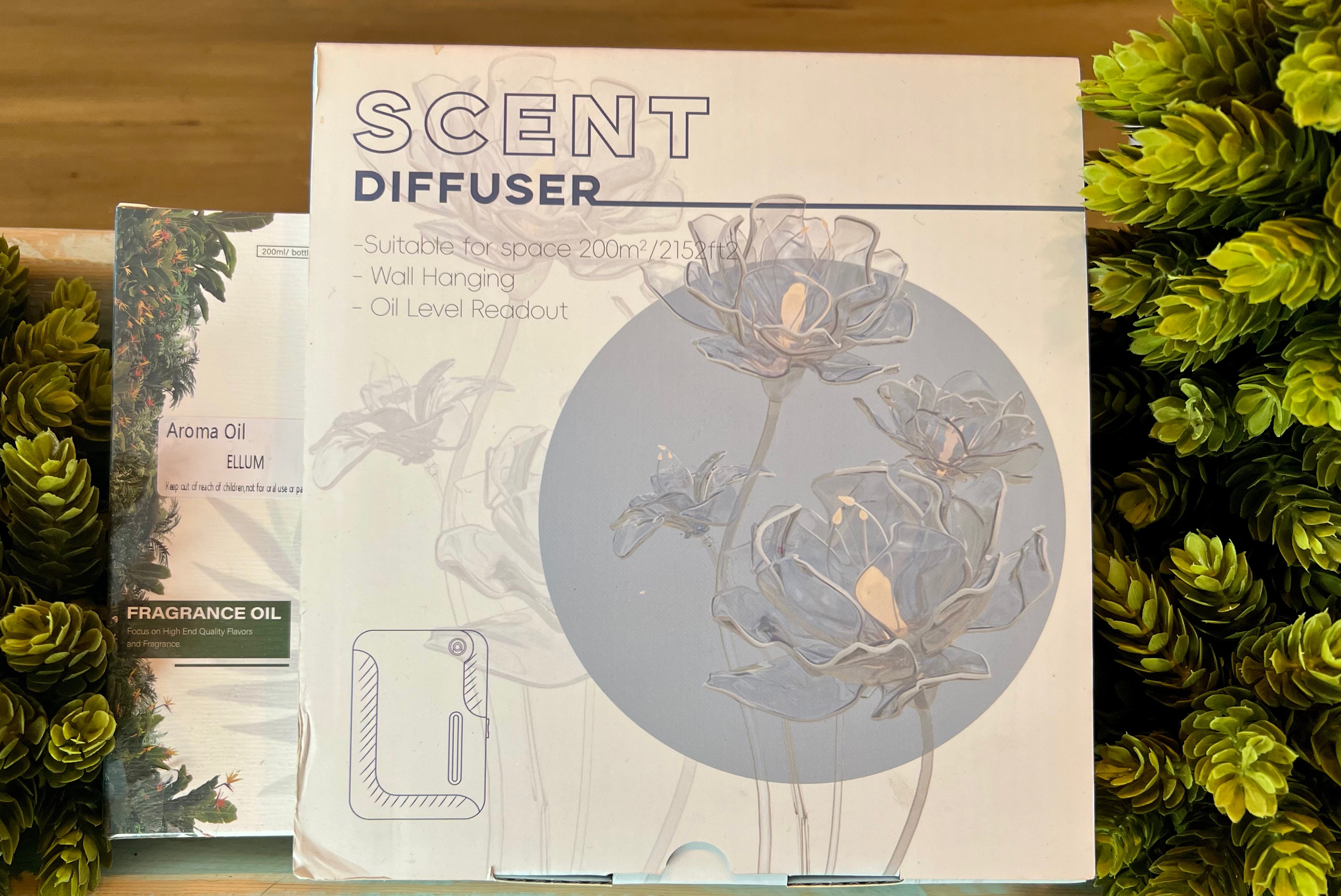Medium Diffuser with 2 200 ml Bottles (Please specify your choice of scent)