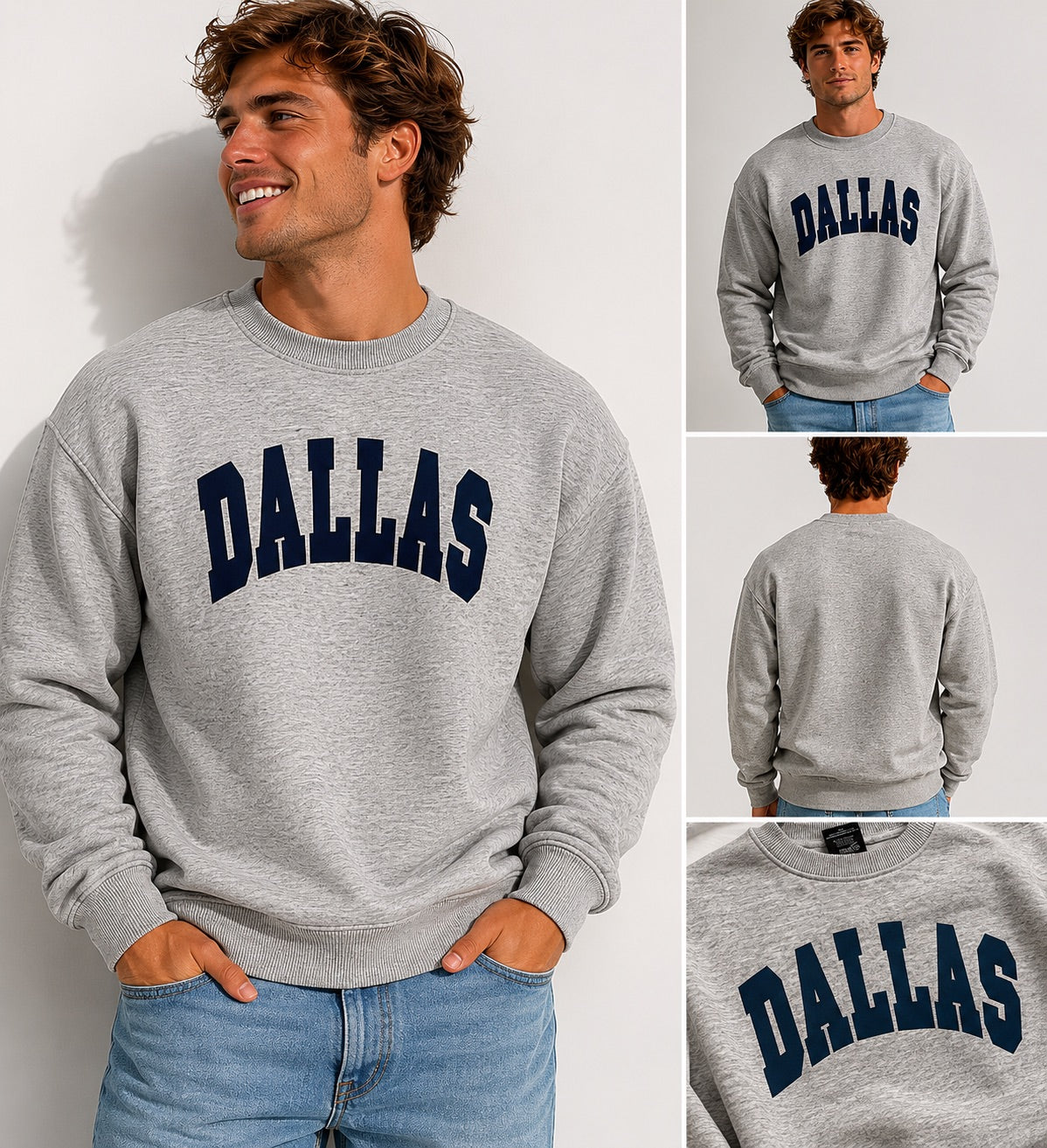Dallas Heavy Weight Crew Sweatshirt