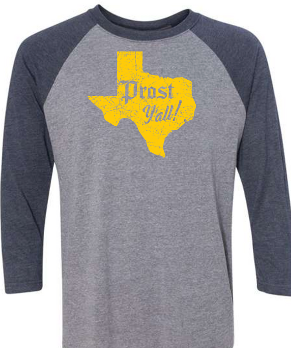 Prost Y'all Baseball 3/4 Sleeve Raglan T-Shirt