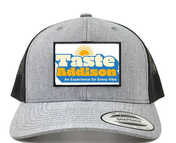 Taste Addison Patch with a Trucker Hat -Charcoal & Black