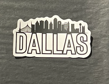 Dallas City View Texas Sticker