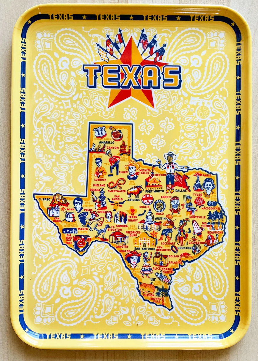 Texas Artist Kaye Passow Tray