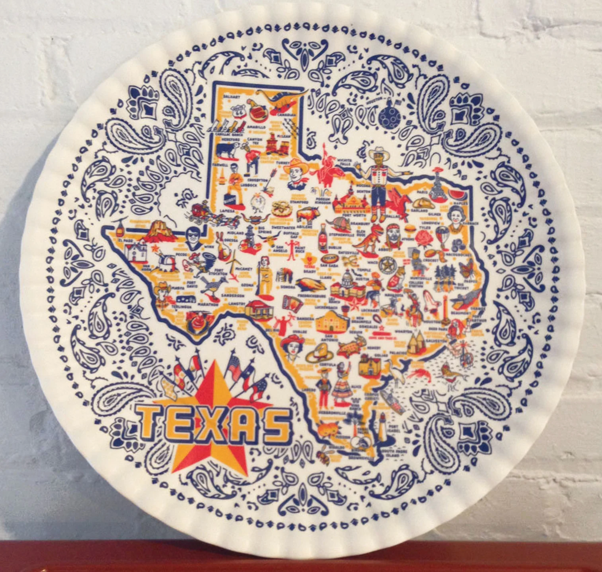 Texas Platter Artist Kaye Passow