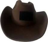 Patch  Cowboy Hat Brown -  Premium Flexfit Hat
