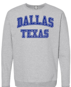 Dallas Texas Crew Sweatshirt