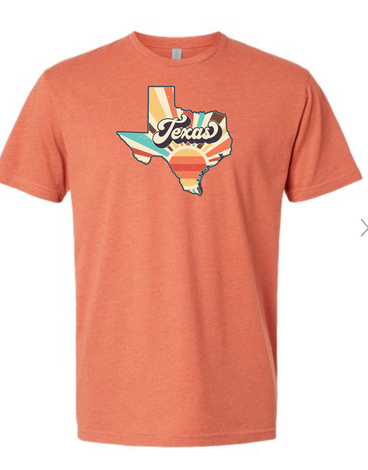 8-43 Texas Sunrise Vintage T-shirt
