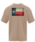 Texas Flag on the back Heavyweight oversized Tee