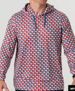 Burlebo Performance Hood Hoodie - Texas Flag