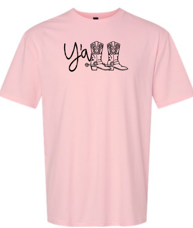 Y'all with Boots T-shirt
