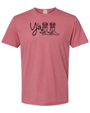 Y'all with Boots T-shirt