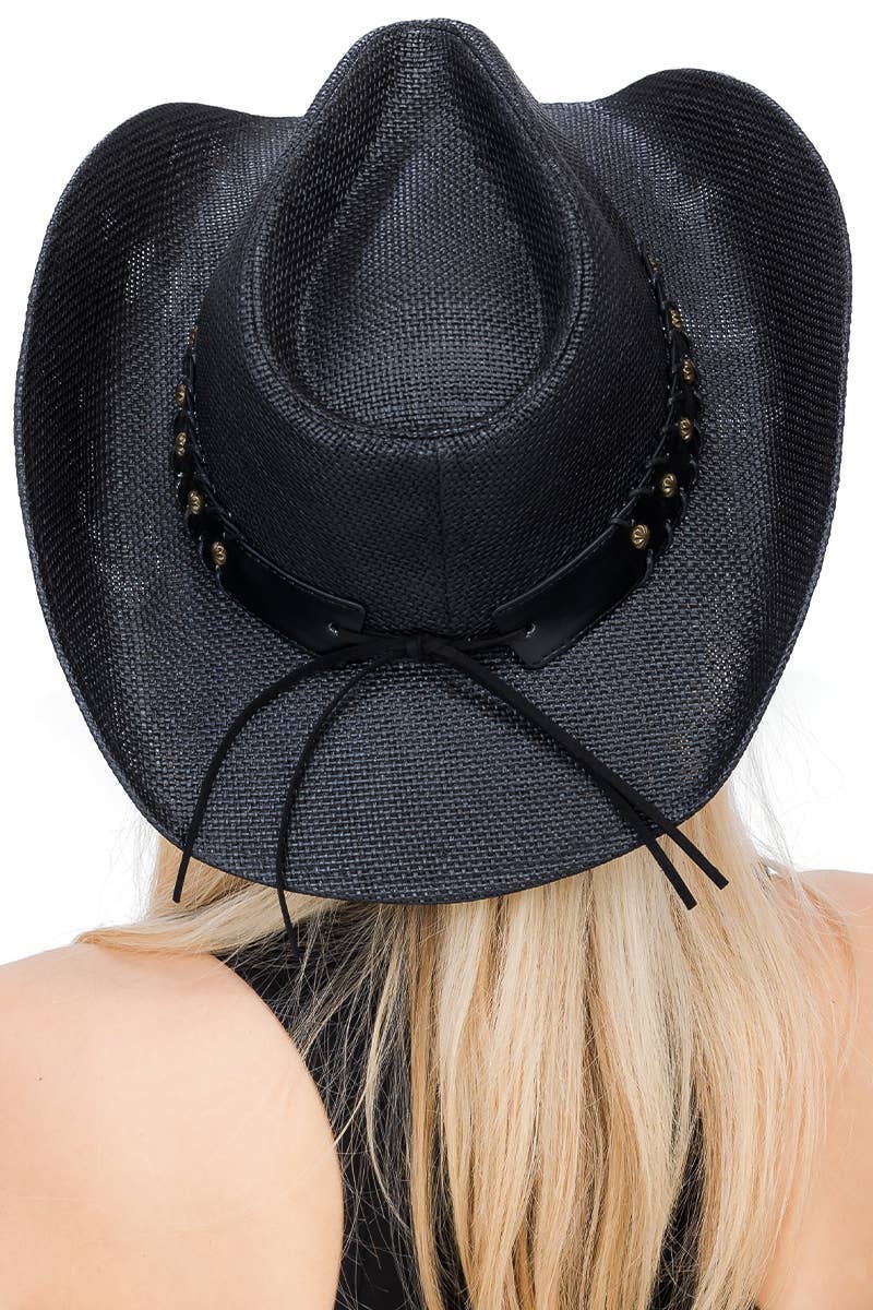 Fort Worth Stockyards Longhorn Western Cowboy Hat: BLACK / ONE SIZE