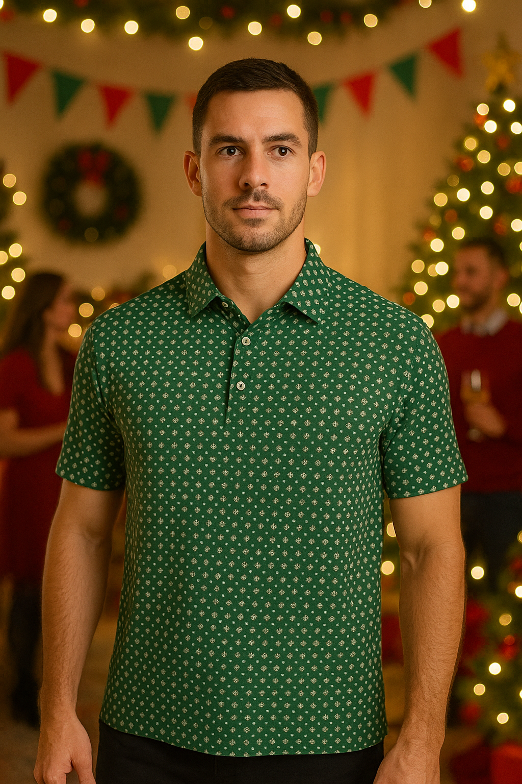 Texas State Hunter Green Performance Polo
