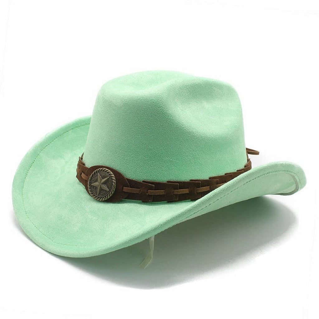 SUEDE FELT HAT COWBOY HAT MEN'S WOOL HAT FELT HAT_CWAH2510