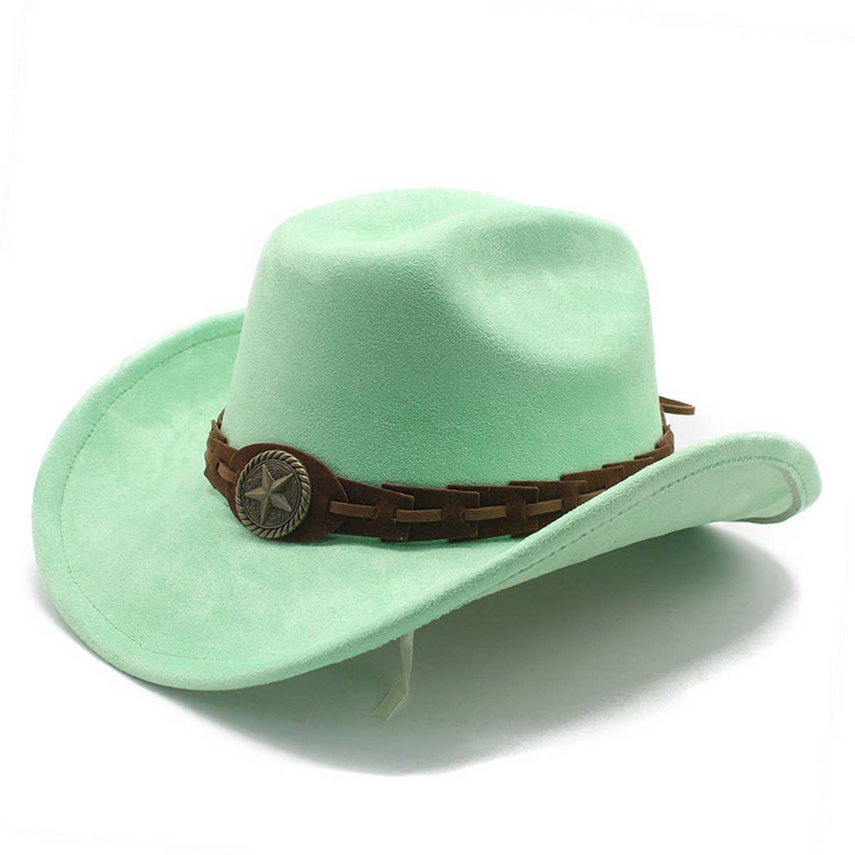 SUEDE FELT HAT COWBOY HAT MEN'S WOOL HAT FELT HAT_CWAH2510