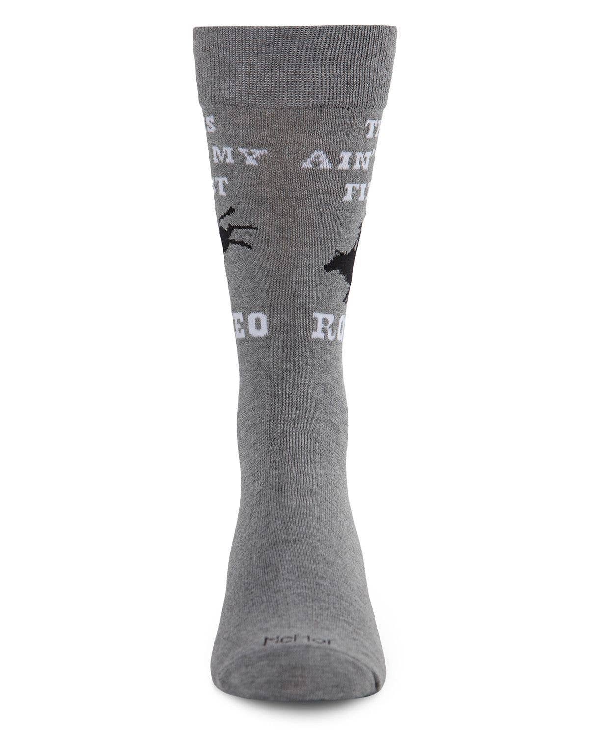 MeMoi Rodeo Bamboo Blend Men's Crew Socks