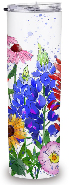 Wildflowers stainless steel tumbler 30oz