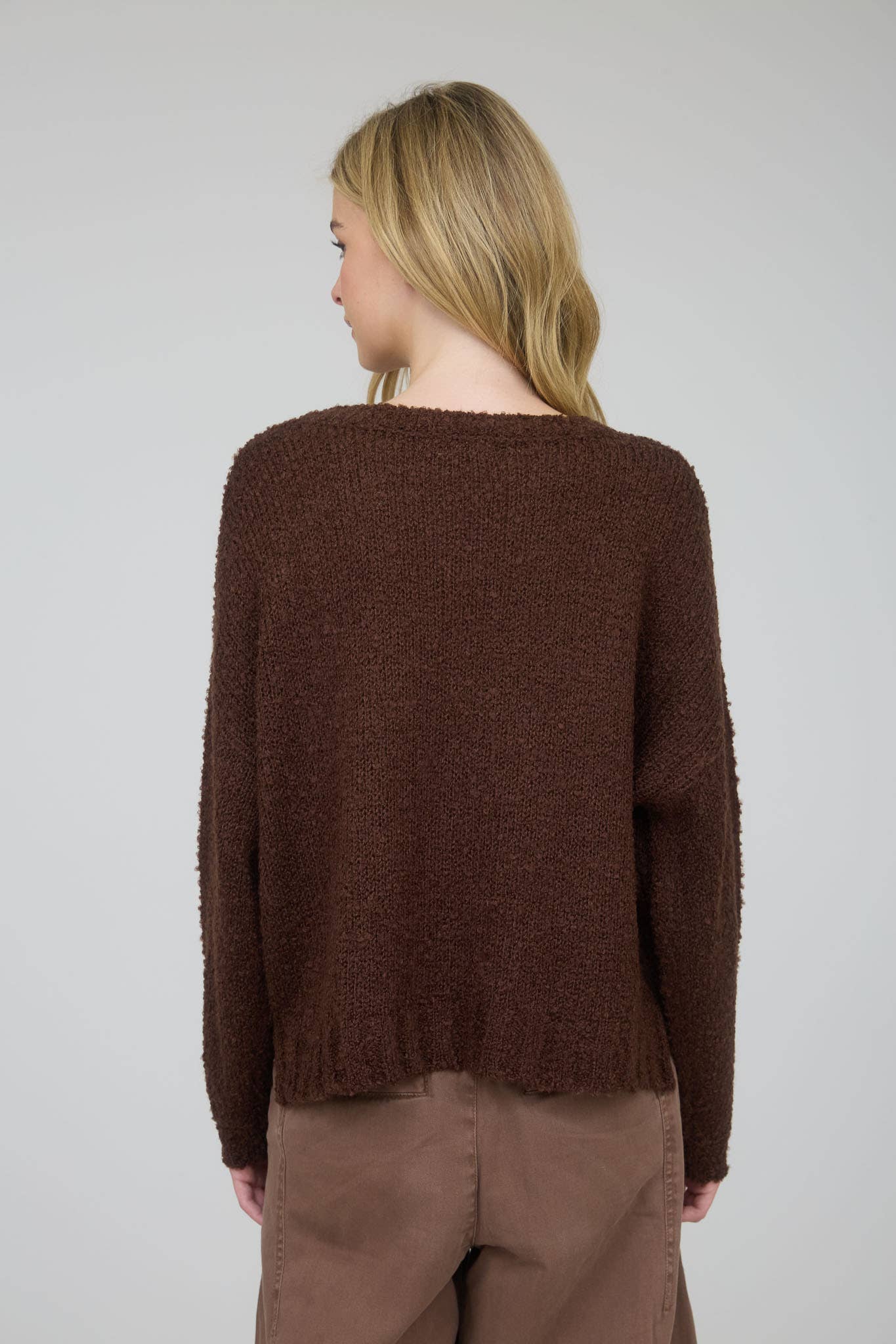 TEXAS CHUNKY KNIT LONG SLEEVE PULLOVER SWEATER