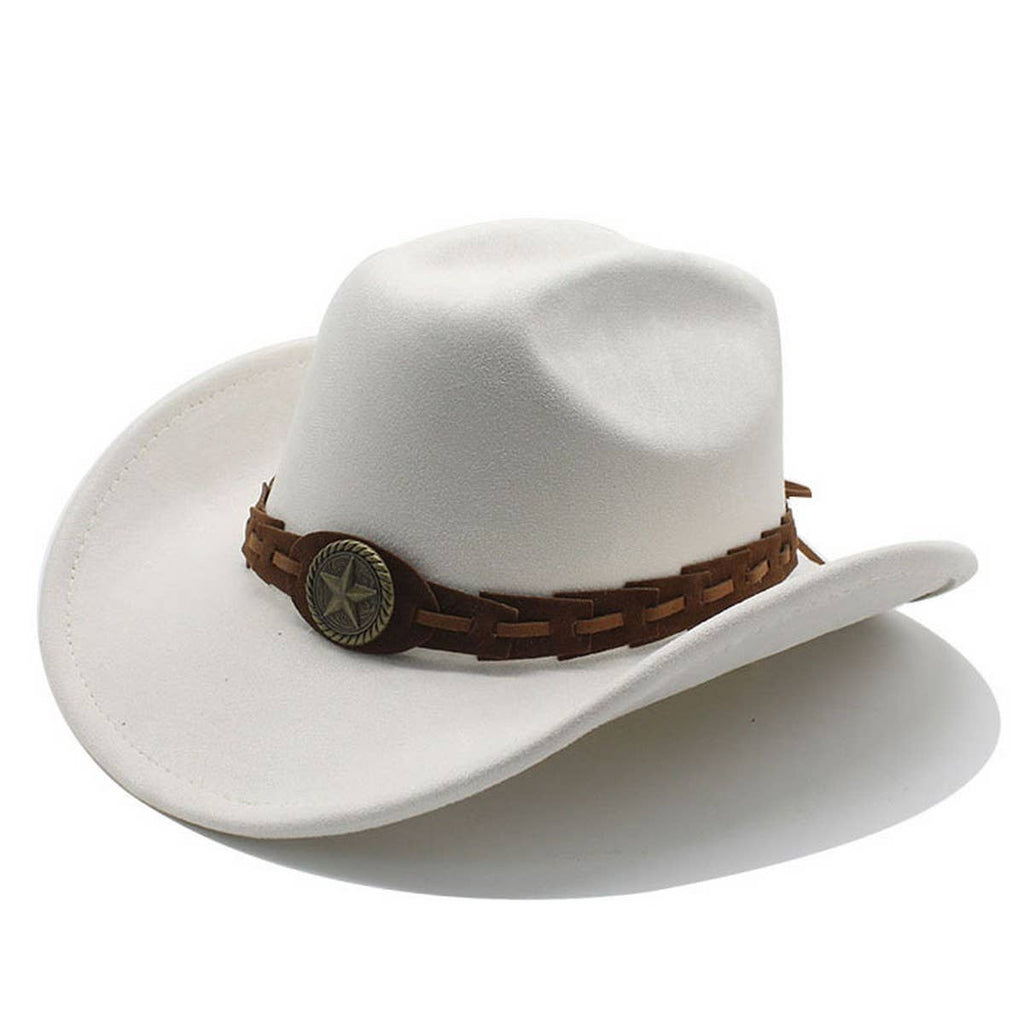 SUEDE FELT HAT COWBOY HAT MEN'S WOOL HAT FELT HAT_CWAH2510