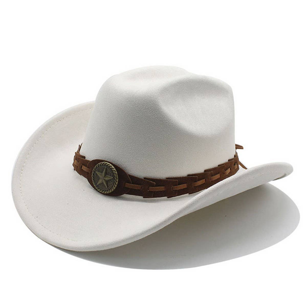 SUEDE FELT HAT COWBOY HAT MEN'S WOOL HAT FELT HAT_CWAH2510