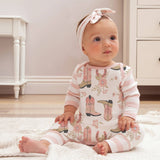 Baby Girl's Cowgirl Boots Cotton Romper youth