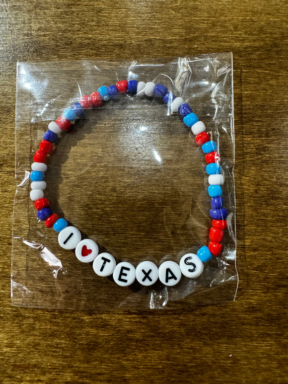 I Love Texas Bracelet