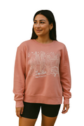 Deep Ellum Texas Icons soft brushed crewneck sweatshirt