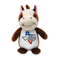 Squishy Brown Horse Plush - Don't Mess with Texas  6" Tall