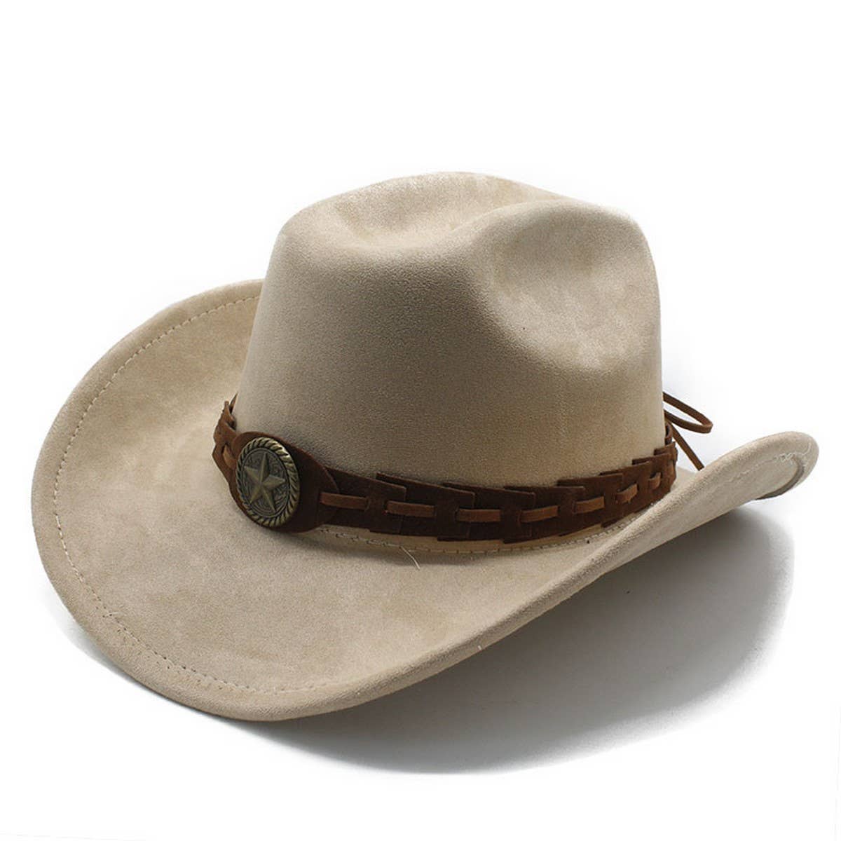 SUEDE FELT HAT COWBOY HAT MEN'S WOOL HAT FELT HAT_CWAH2510