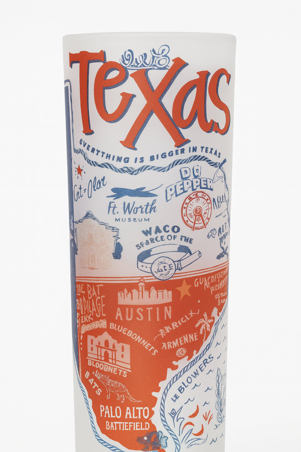 Exclusive Icons of Texas Shot Glass