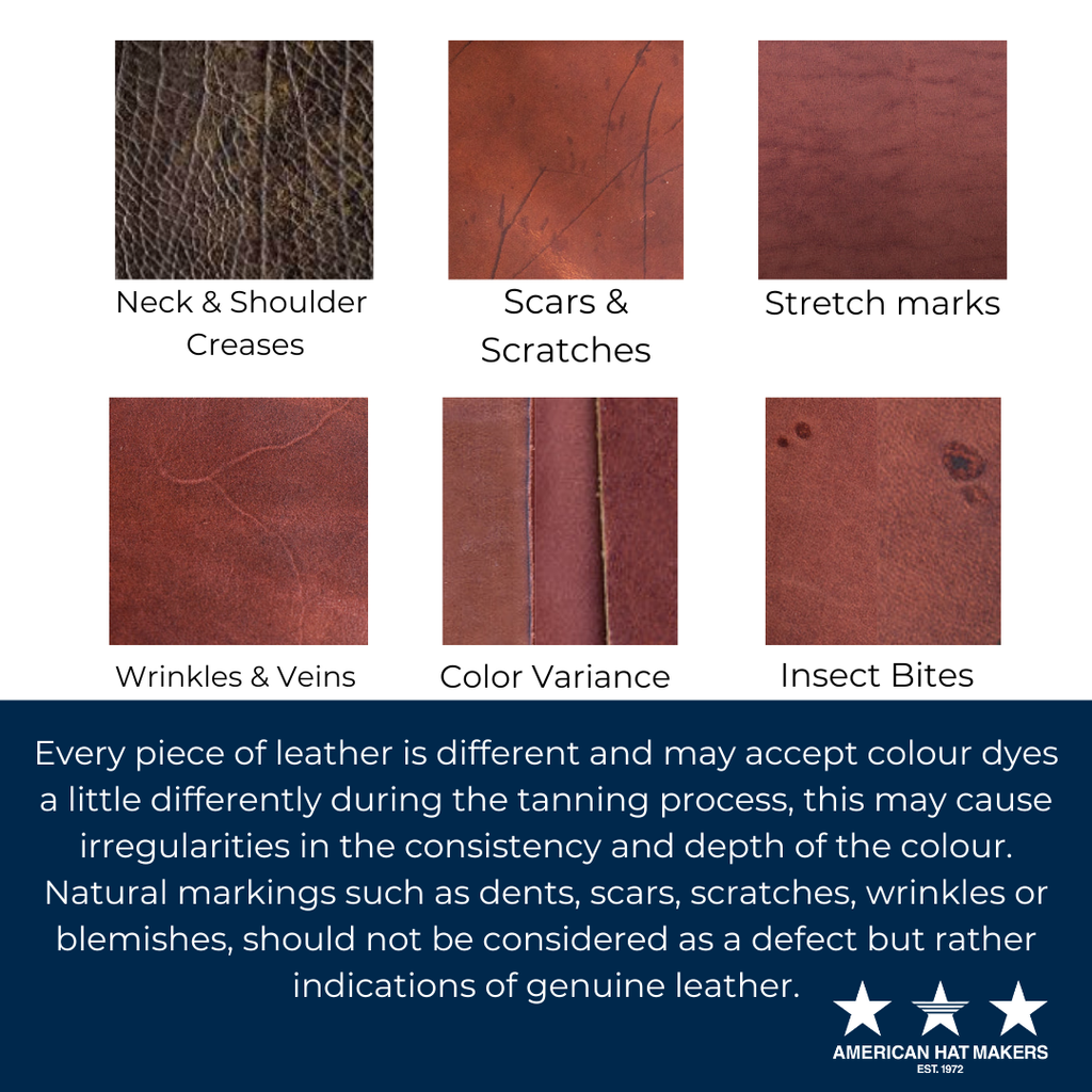 Hollywood - Mens Leather Cowboy Hat