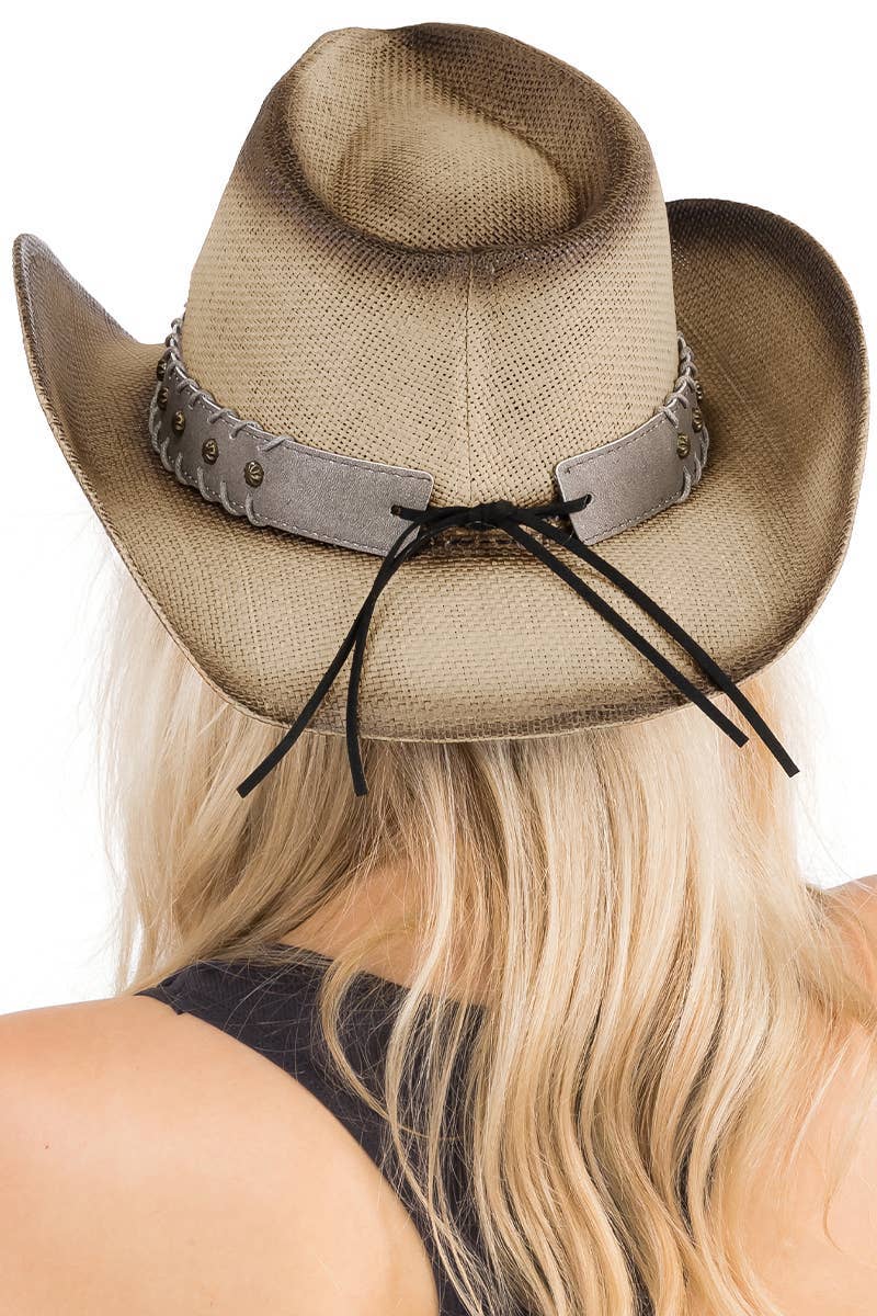 Fort Worth Stockyards Longhorn Western Cowboy Hat: NATURAL / ONE SIZE