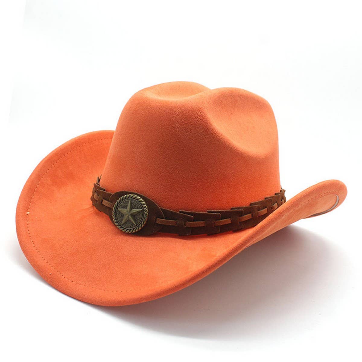 SUEDE FELT HAT COWBOY HAT MEN'S WOOL HAT FELT HAT_CWAH2510