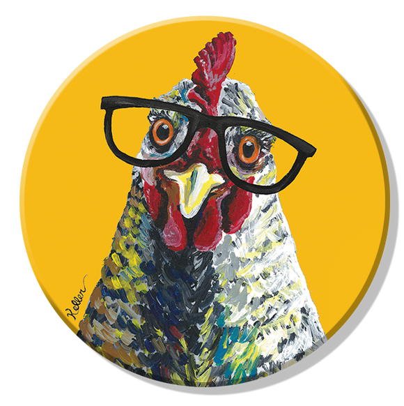 Magnet: Chicken Glasses