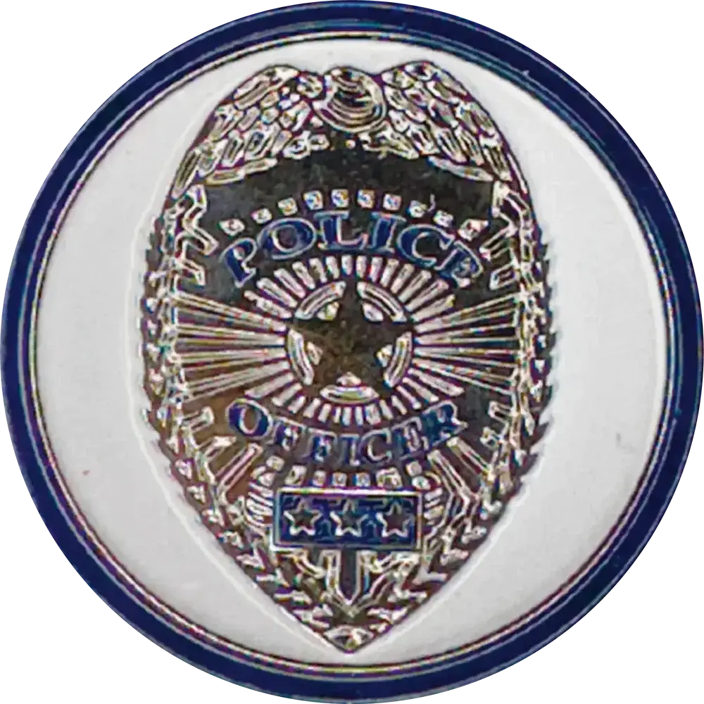 Sturdy Magnetic Police Pin - Style Police Dept