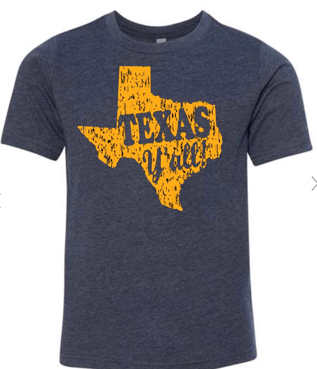 Texas Y'all Youth T-shirt