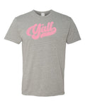 Y’all Texas Pride Unisex T-Shirt – Heather Gray & Pink