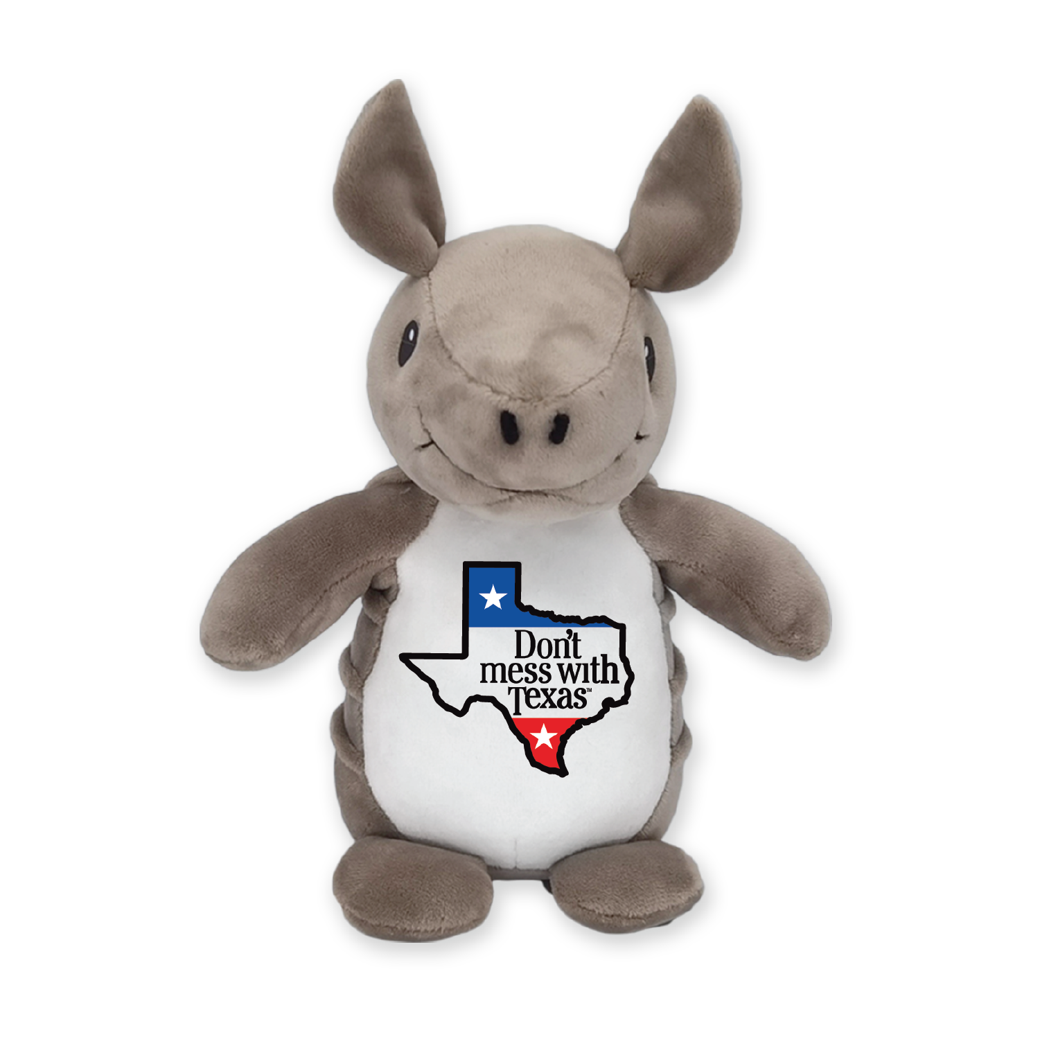 Squishy Armadillo Plush - Don't Mess with Texas DMWT 6" Tall
