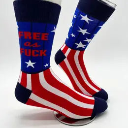 Free as F....K Men's Novelty Crew Socks