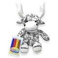 8.5" Texas Color Me Plush Longhorn