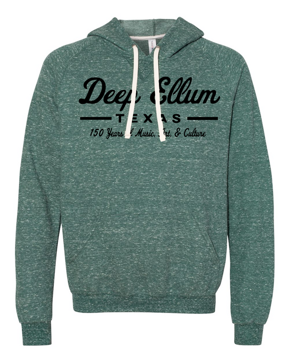 Deep Ellum 150 Years of Green Snow Heather French Terry Hoodie