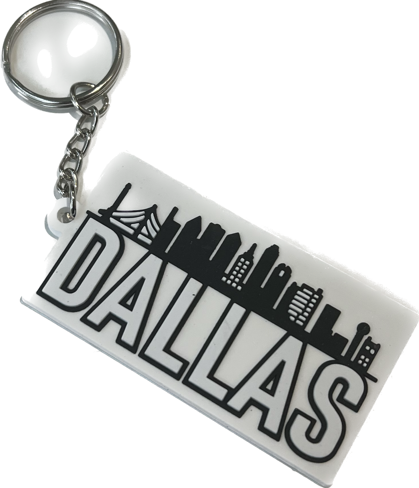 Dallas Texas Skyline - PVC/Rubber Keychain