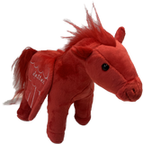 Dallas Pegasus Red Plush Horse