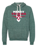 Merry Texmas Green Snow Heather French Terry Hoodie
