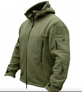 Men's Thermal Breathable Tactical Fleece Jacket Warm Tactical Jacket Combat Hoody Coat Winter Fleece Jacket