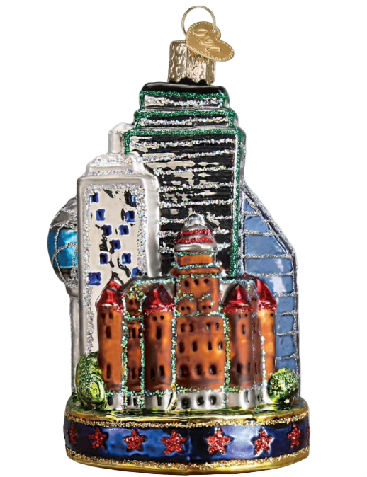 City Of Dallas Glass Blown Ornament
