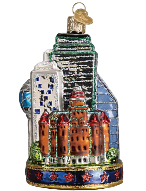 City Of Dallas Glass Blown Ornament