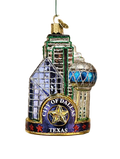 City Of Dallas Glass Blown Ornament